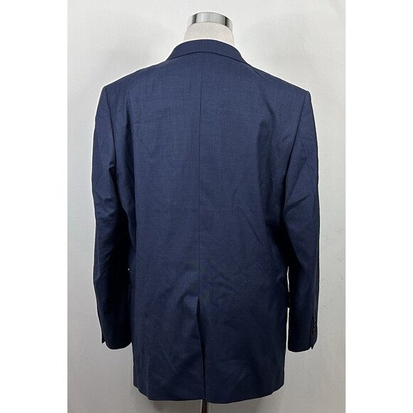 Jos A Bank 46L Sport Coat Regal Fit 100% Wool Blue Two Button Lined Vented - Picture 6 of 8